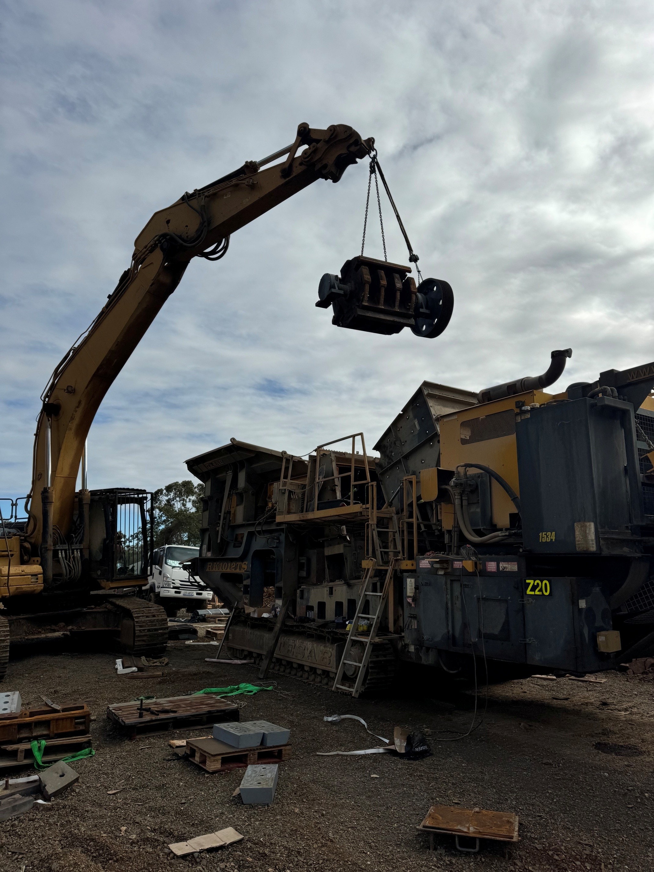Impactor rotor on-site